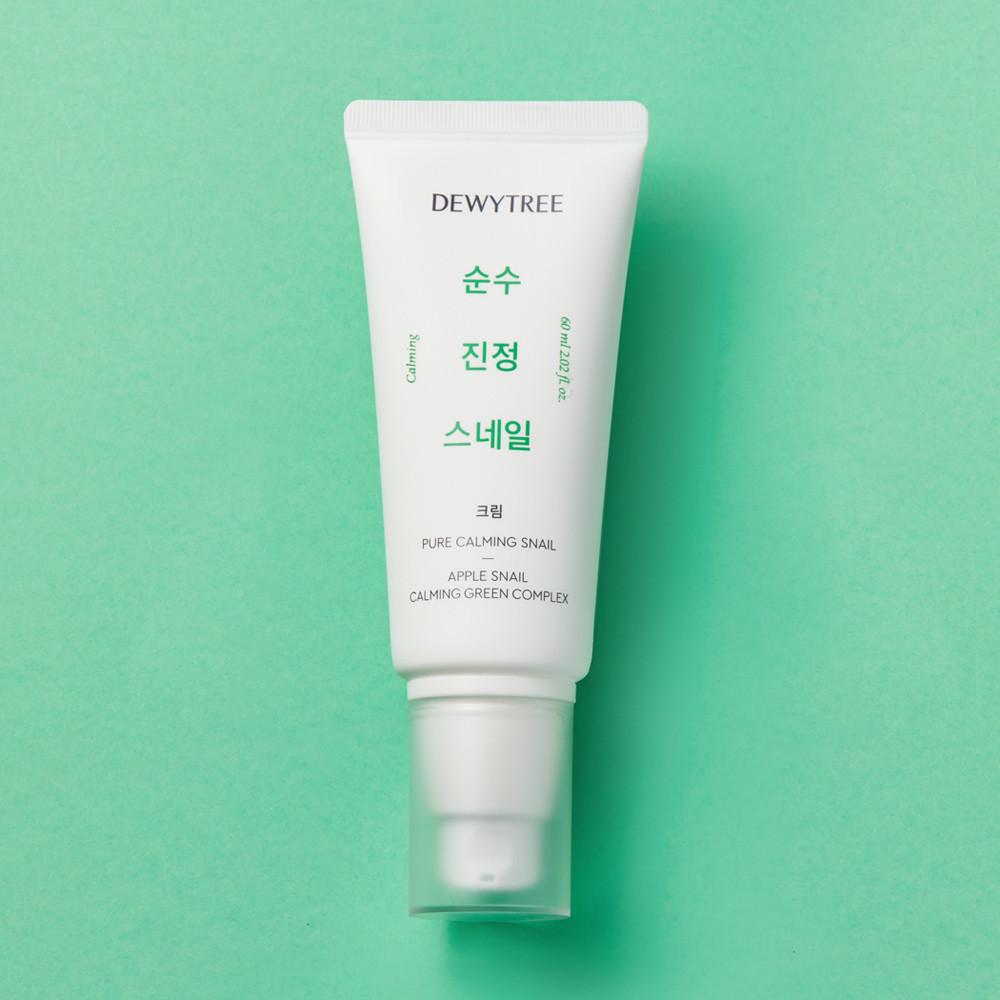 [듀이트리] 순수 진정 애플 스네일 달팽이 순진스 크림 60ml 민감성피부 더마테스트 필