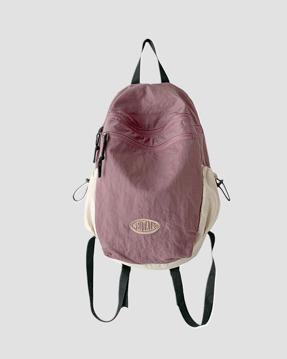 온디드 필오 데일리 배색 나일론 메쉬 스트링 백팩