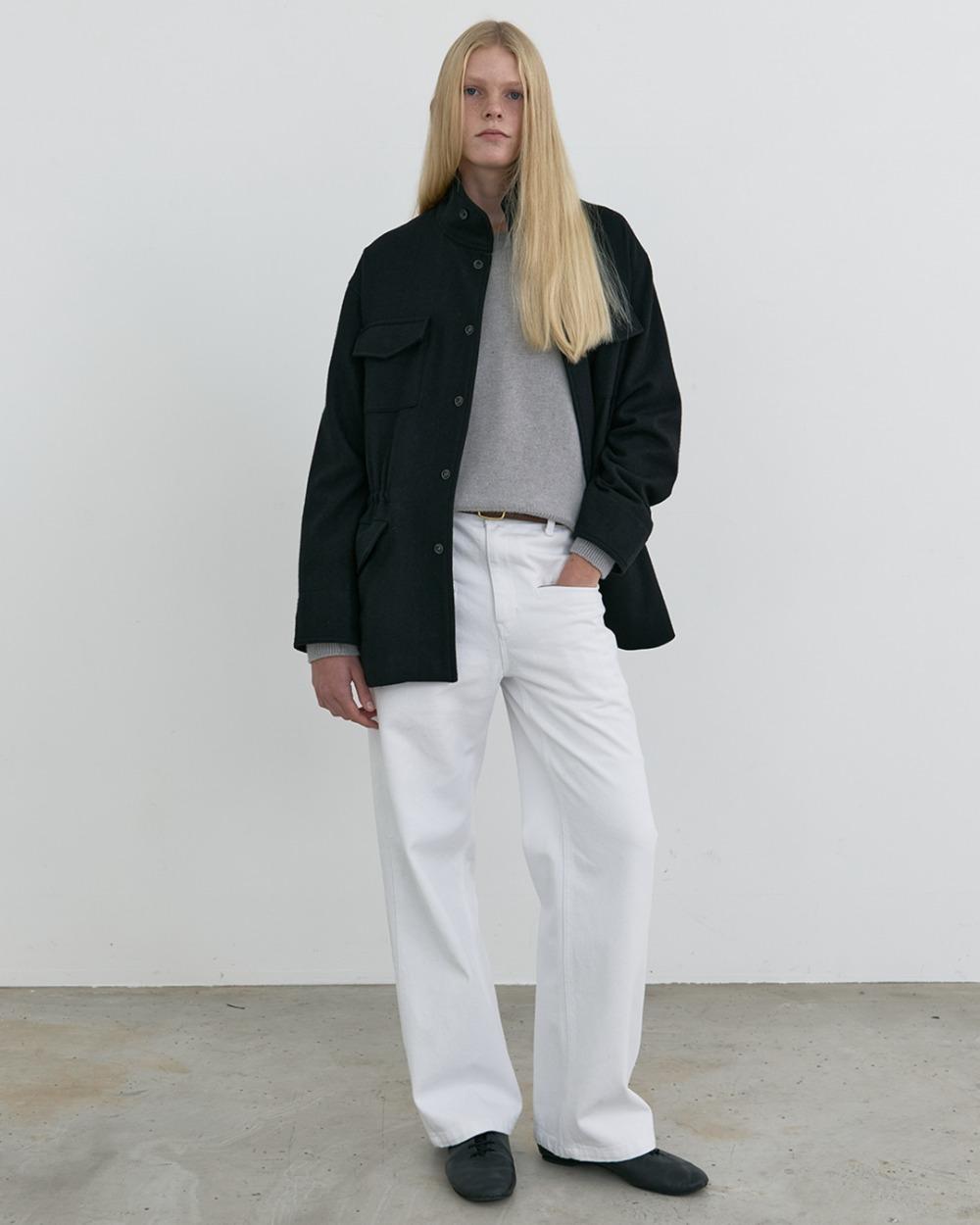 Field Jacket_Black Herringbone