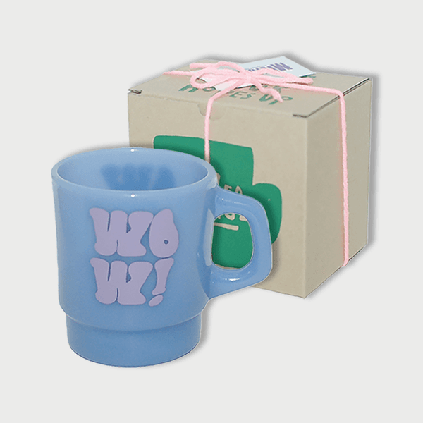 WOW! 밀크글라스 머그 250ml - 라벤더