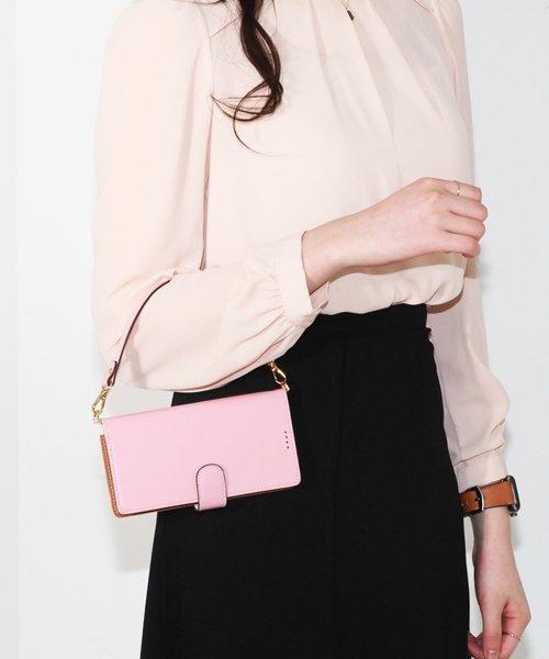 갤럭시 아이폰 스틴 레더 자석형 지갑케이스(핑크)