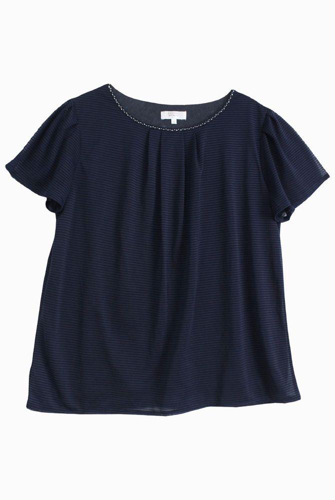 (90%세일)ANTHROPOLOGIE 폴리100% 혼방 블라우스 - Women