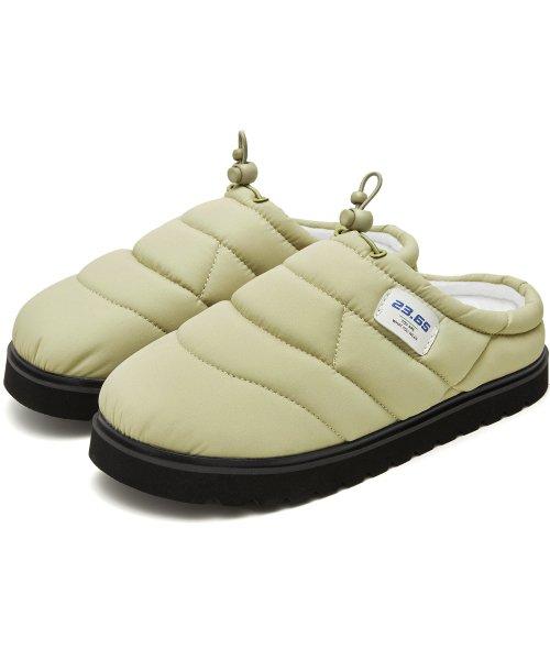 폴카1 패딩 방한 슬리퍼 베이지