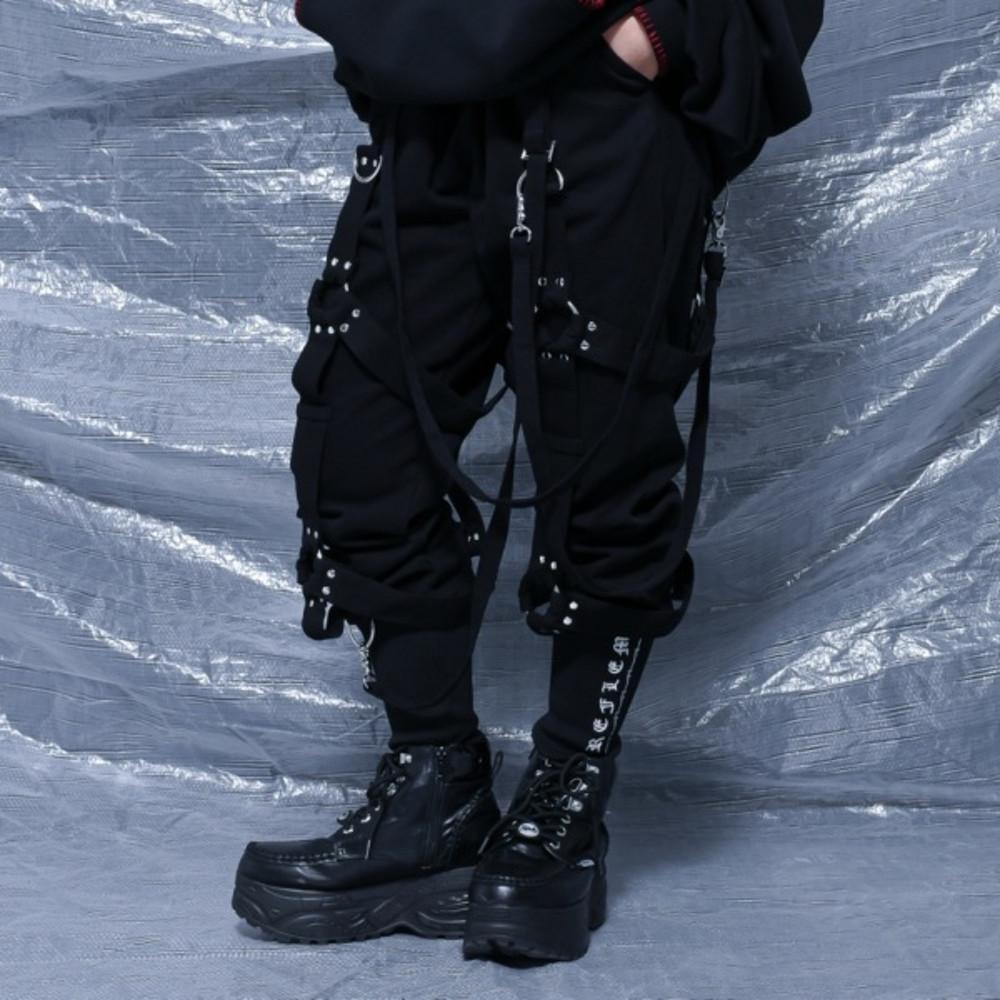 REFLEM 레플렘 바지 카고팬츠 하네스 벨트 빈티지