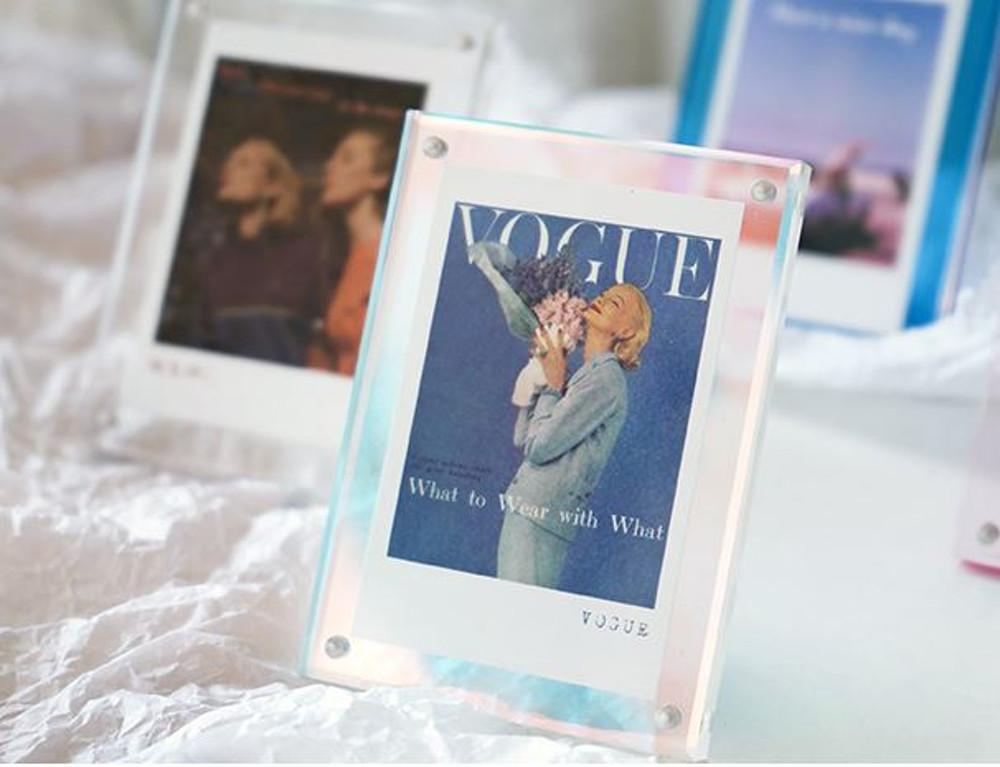 폴라로이드 미니 사진 포토 아크릴액자 홀로그램 액자 포토카드 액자