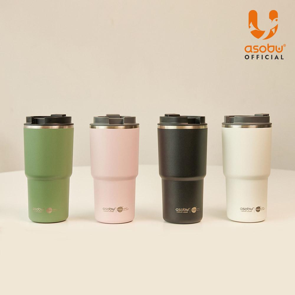 캐나다 아소부 세라믹코팅 스텐 보온보냉 퓨라믹 텀블러 픽미업 650ml : 아소부