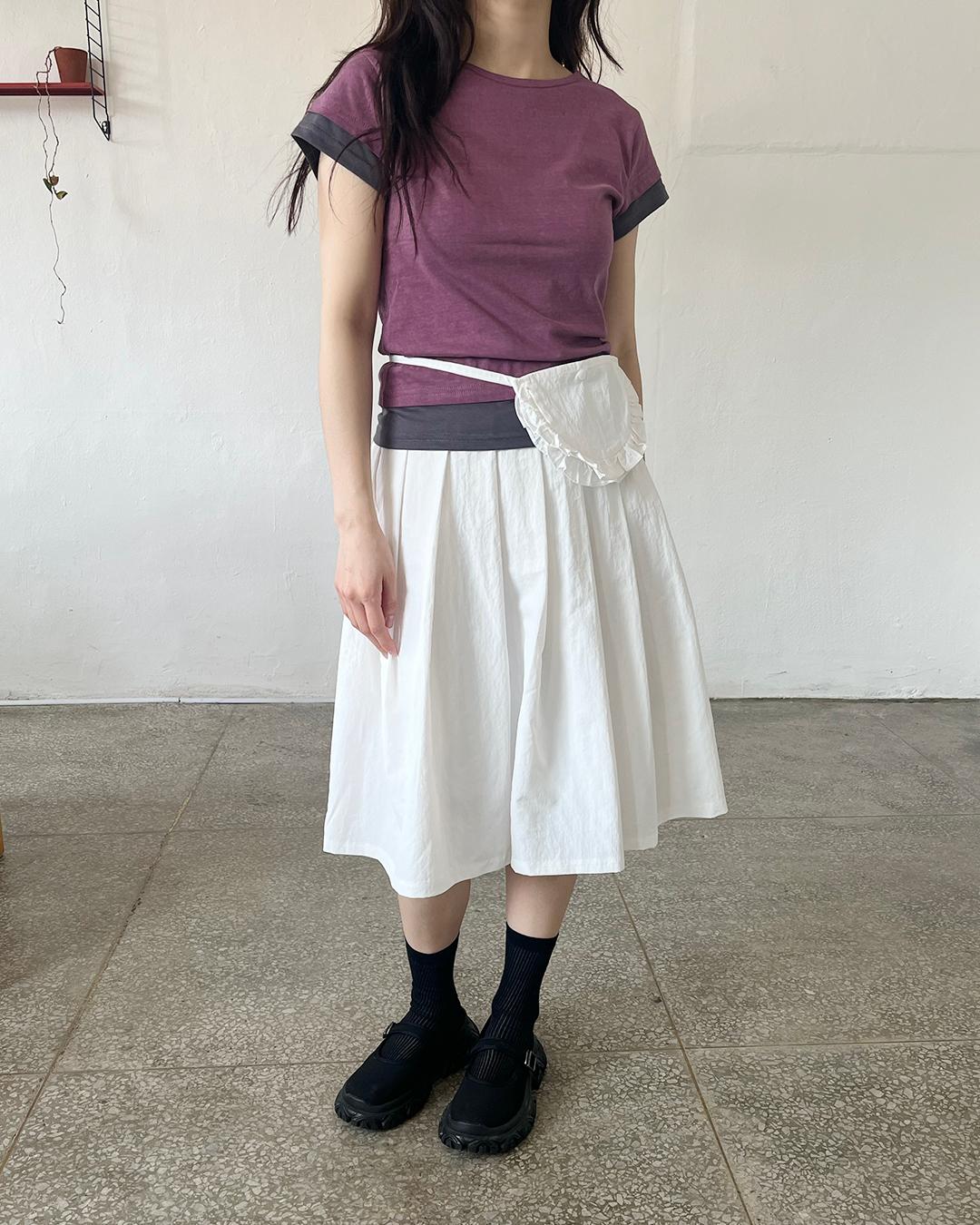 vintage washing t-shirt - 2colors