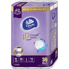 빈다 4Deluxe 4겹 엠보싱 롤 화장지 23m