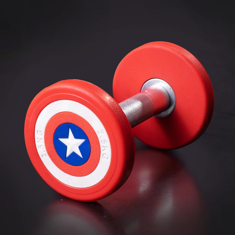 [재고정리 원가판매] 더스크랙 캡틴 우레탄 덤벨 세트 17.5kg 2개