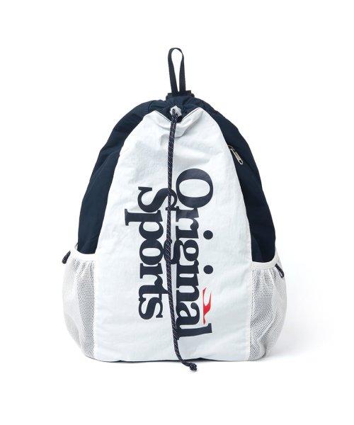 NYLON STRING BAG WHTE