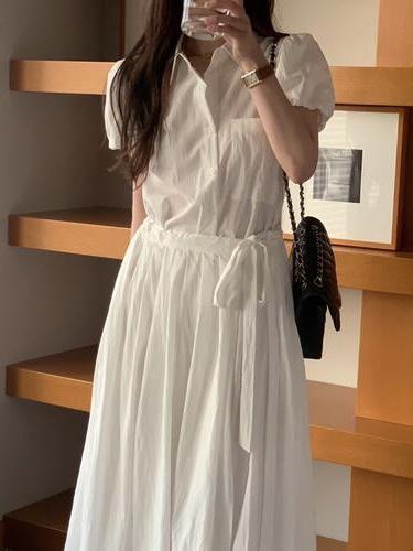 Pin-tuck Layered One-Piece