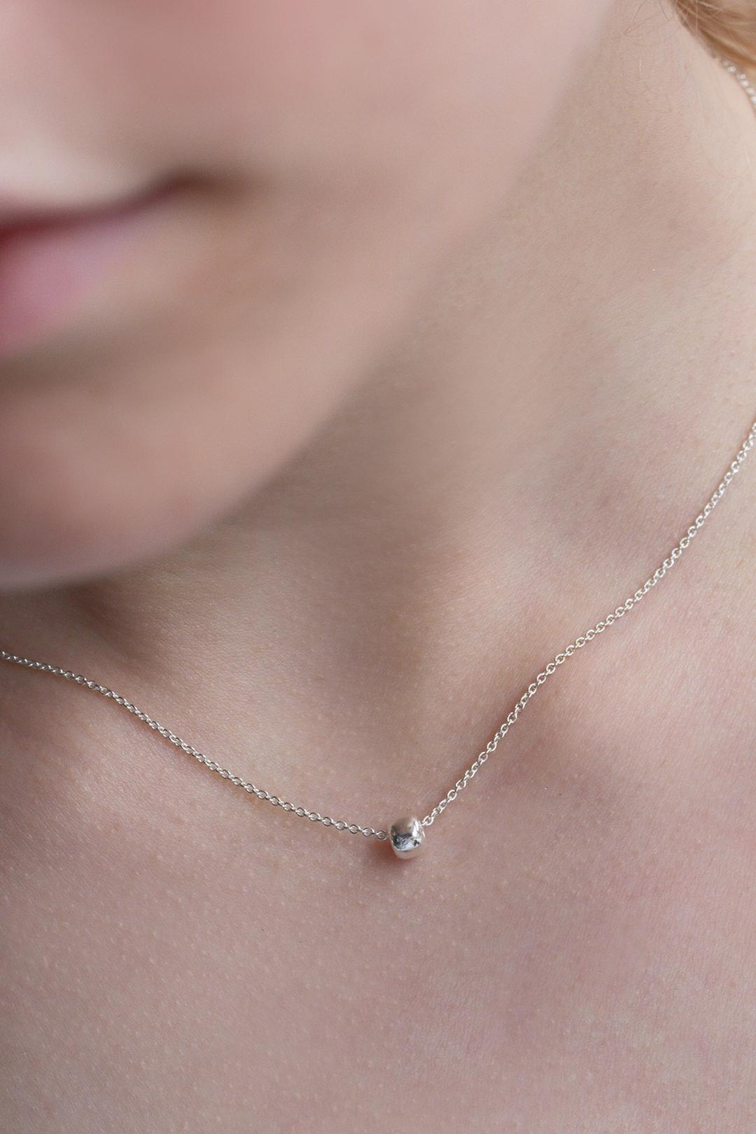 Petite Donut Ring Pendant Necklace