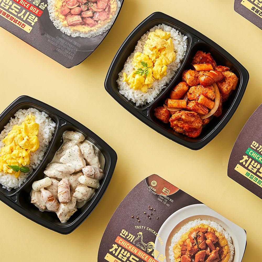 한끼통살 치밥도시락 5종 대용량 345g 냉동도시락 닭가슴살볶음밥 아침간편식 [원산지:상세설명에 표시]