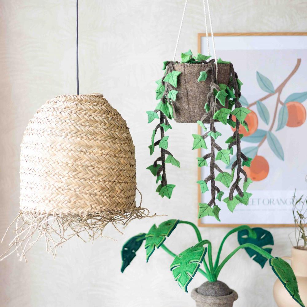 [키즈데포] 행잉플랜트 헤데라 펠릭스 행잉식물 펠트 화분 장식 오브제 플랜테리어