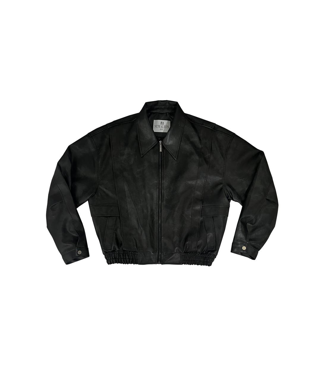 Newalrin emblem washing leather Jumper