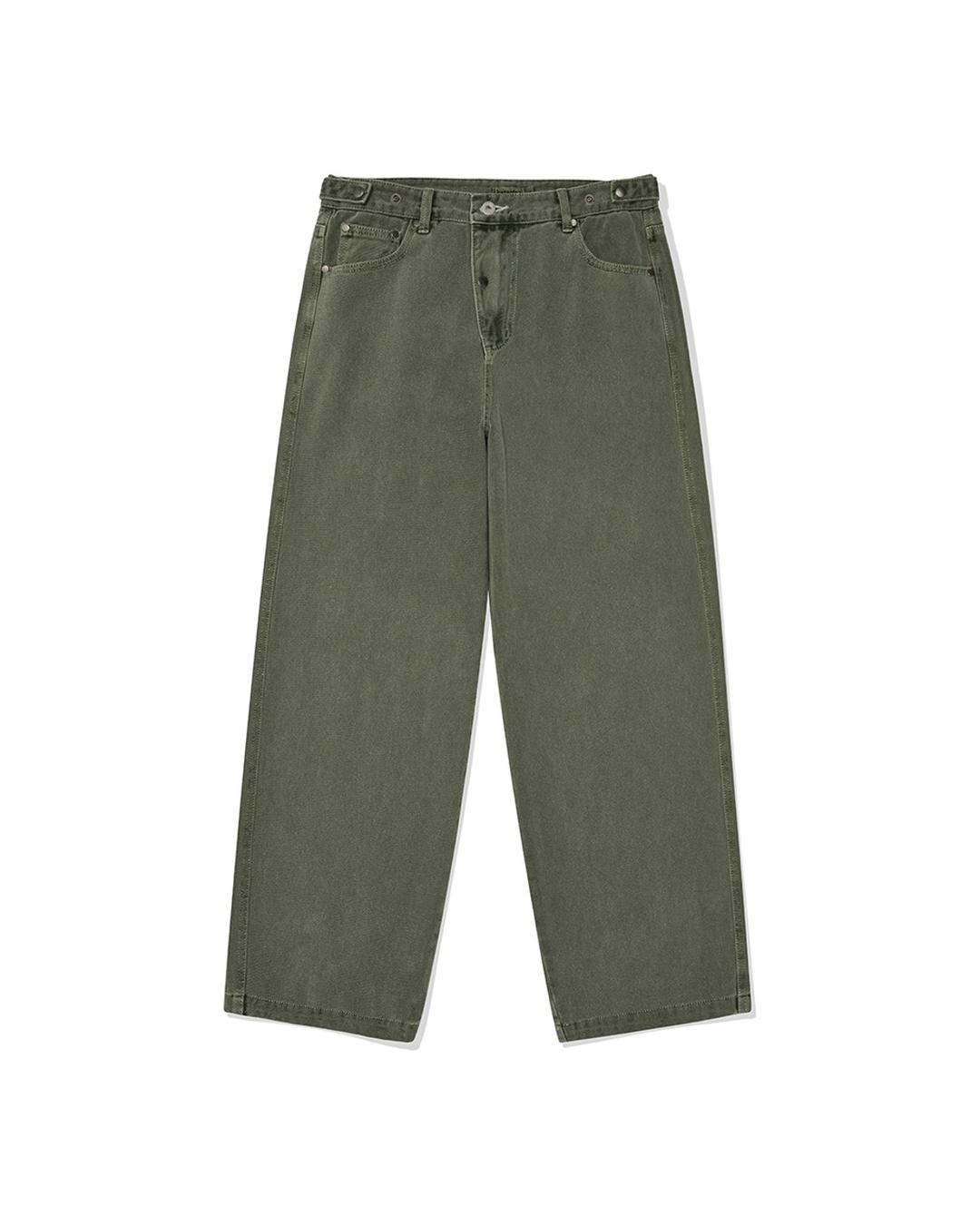 Latch tapered twill pants / Washed khaki
