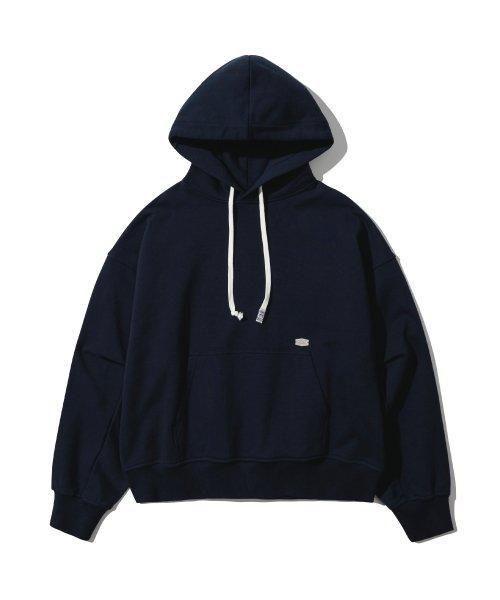 TUCK SLEEVE HOODIE [NAVY]