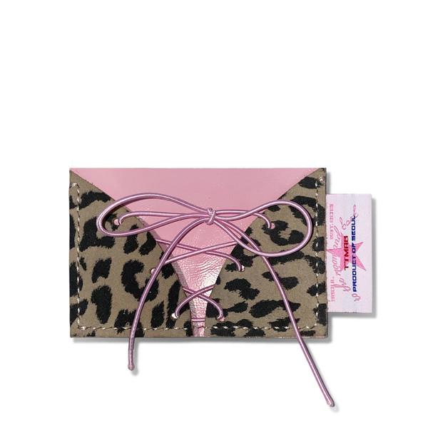 [15% OFF] Baby Leopard Card Case 베이비 레오파드 카드지갑 - Pillow Talk Pink
