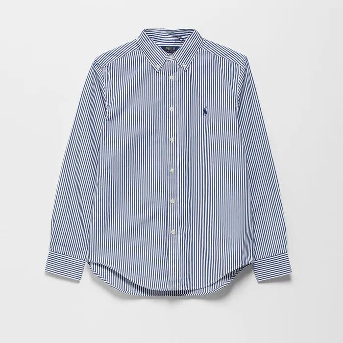 스트라이프 코튼 포플린 셔츠 (NAVY-410) - CHILD