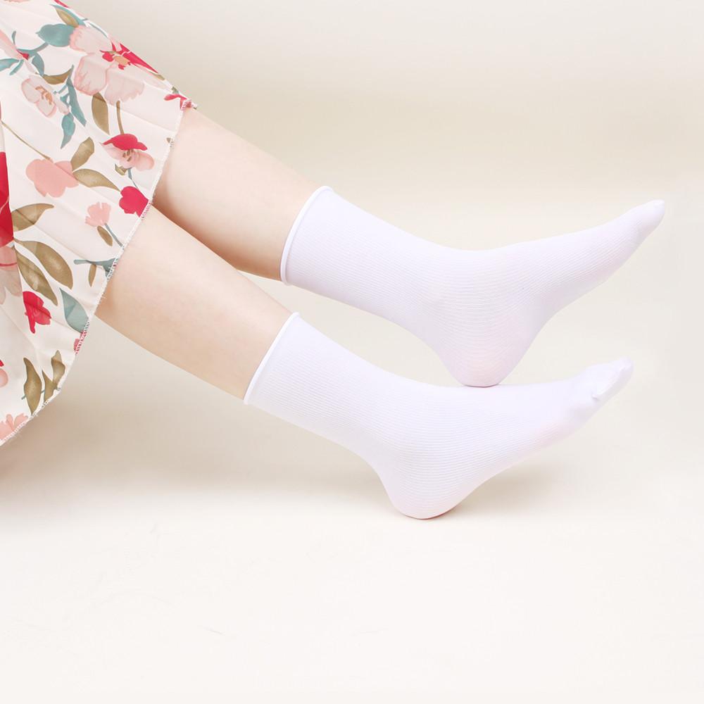 두발로 여성용 컬러 잔골지 스타킹양말 6켤레 세트