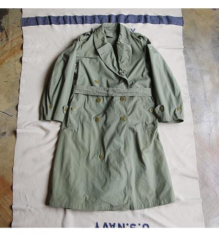 60`s~70`s French Army Officer Trench Coat (100)