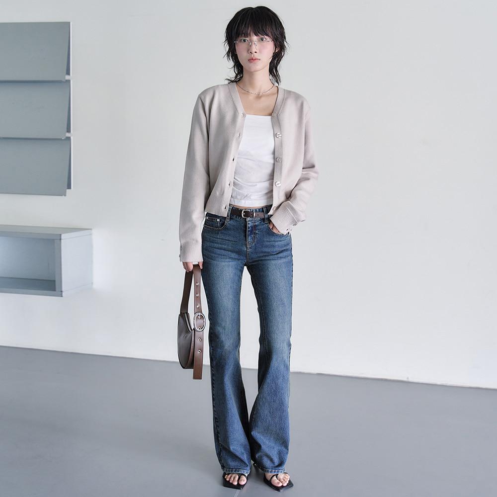 [W]Signature Slim Low Rise Flared Jeans DCWPT006BlueB