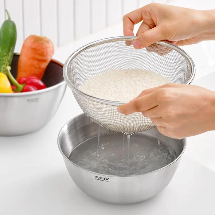 무디타 올스텐 믹싱볼 & 채반 2종 세트 19cm (소/1600ml)