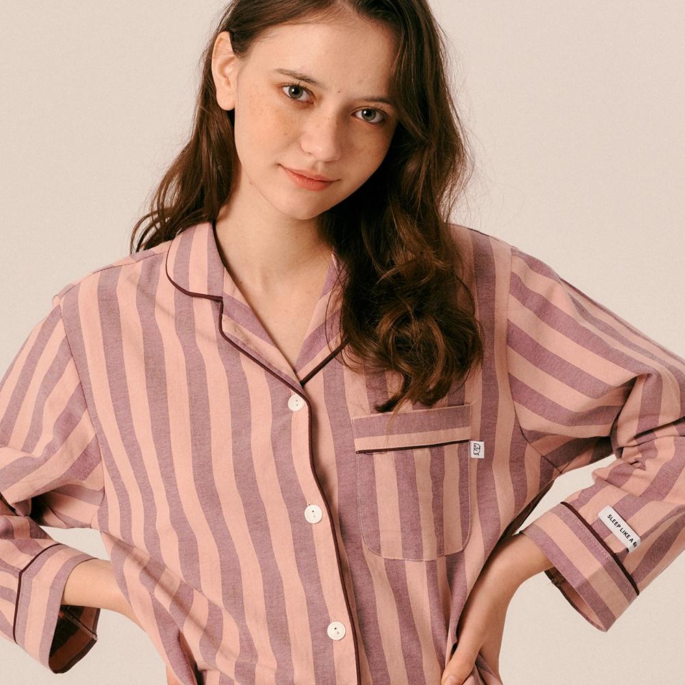 클라시컬 볼드 스트라이프 파자마 [여성] 2C