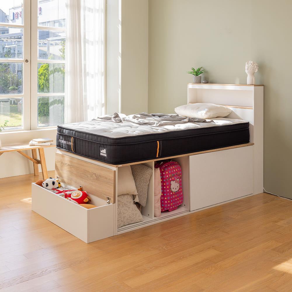 케이브 평상형 슈퍼싱글침대 SS 높이600 프레임