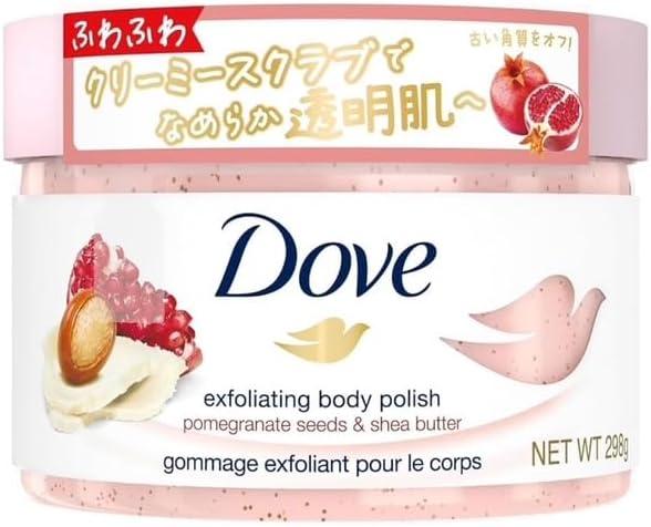 Dove Creamy Scrub for Smooth Skin, Pomegranate Seeds & Shea Butter Body Polish 10.4 oz (298 g)