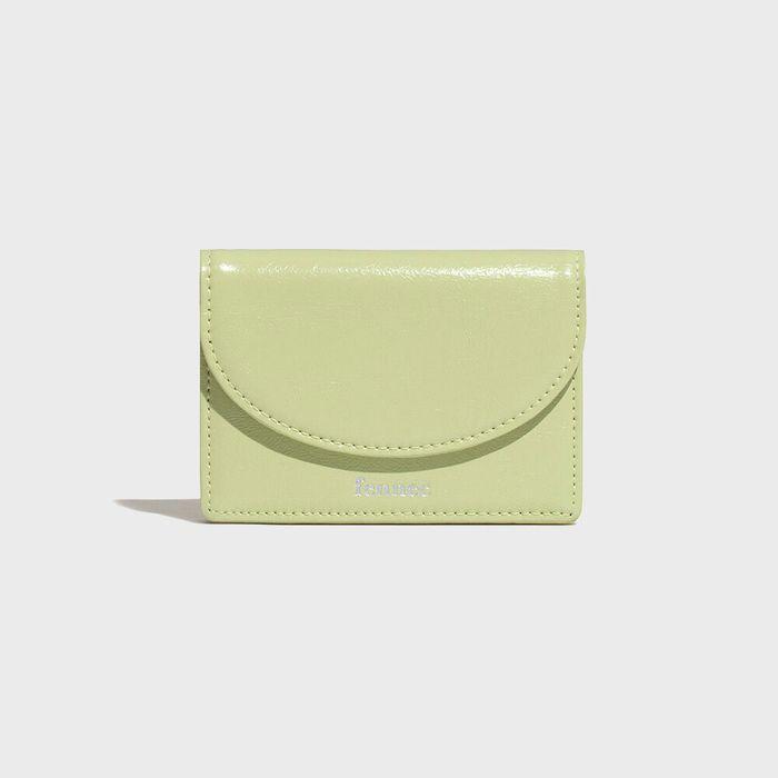 CRINKLE HALFMOON ACCORDION POCKET - SAGE MINT