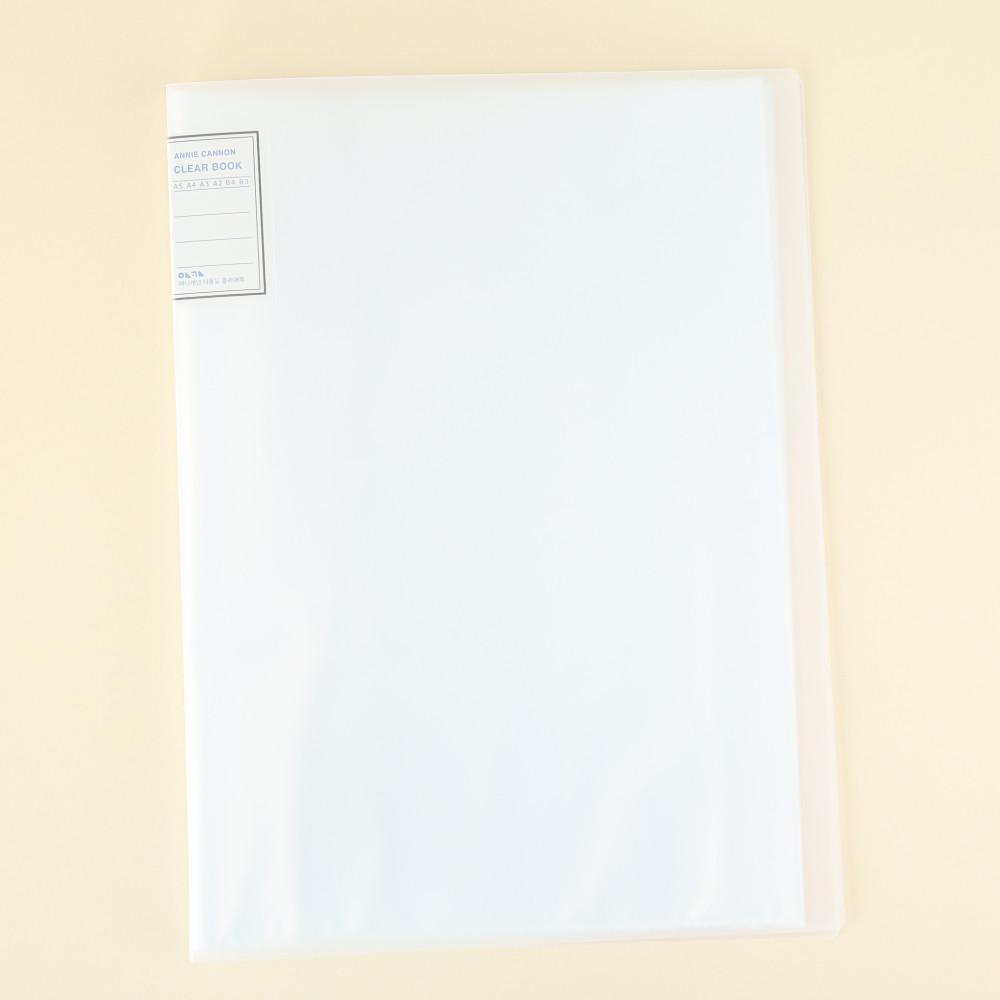 애니캐넌 A3 파일 포스터 그림 정리 8절지 바인더 클리어화일 북 a3 세로형 흰색 30