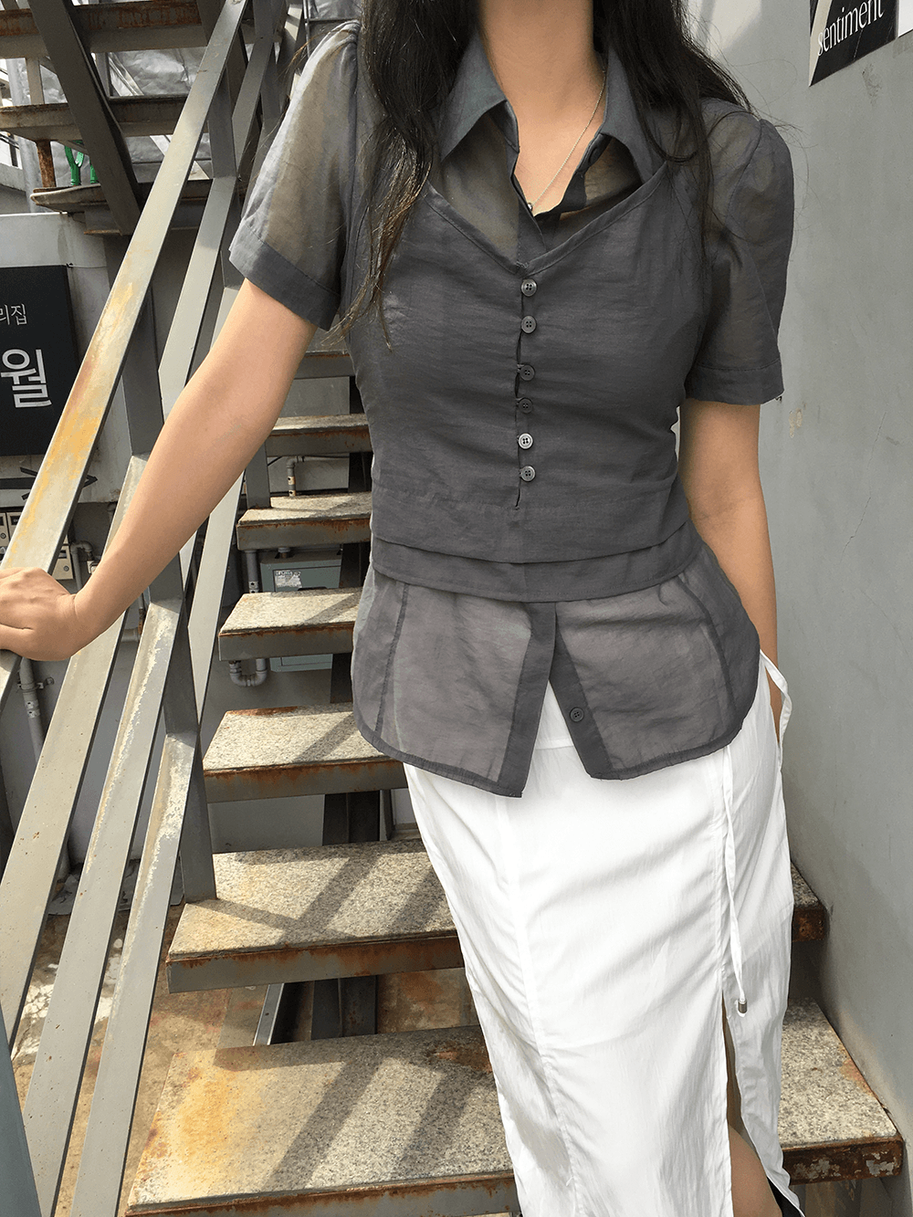 snady blouse (2color)