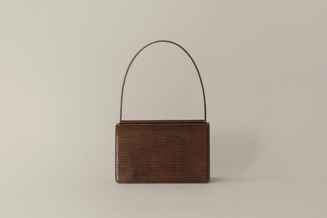 SAC PAUMELLE LIZARD CHOCOLATE