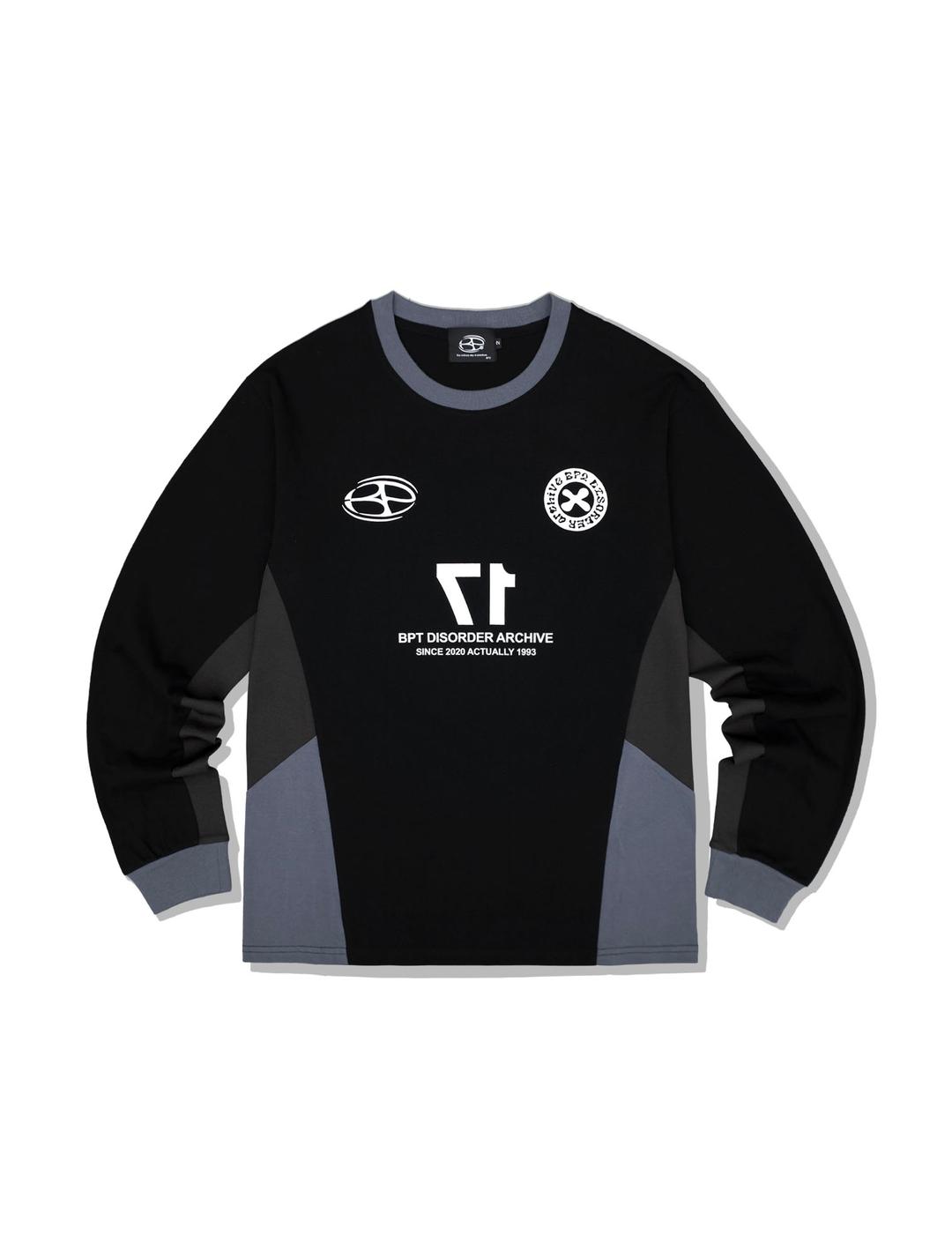 SPORTY GRAPHIC LOGO SLEEVE BLACK