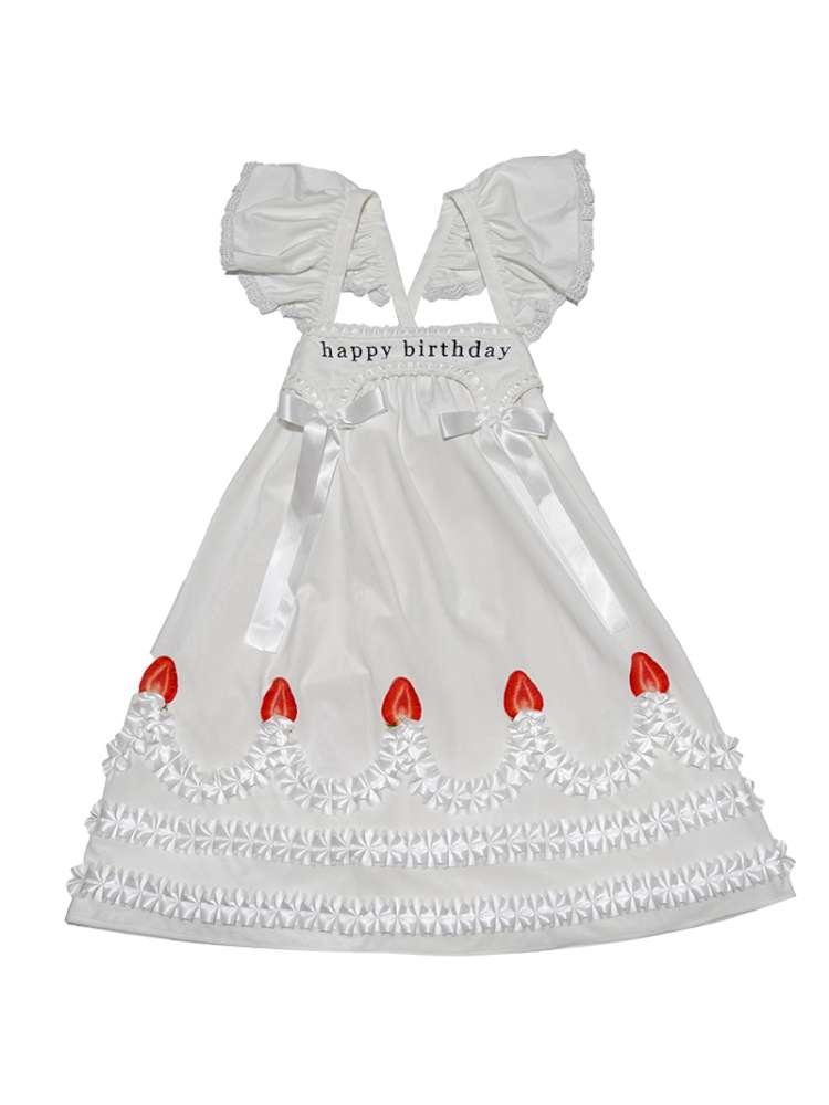 Strawberry Print Two-piece Skirt Dress【s0000014936】