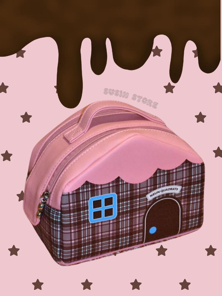 수심 Choco Syrup Pouch(3 color) 초코 시럽 파우치 화장품 보관함 집