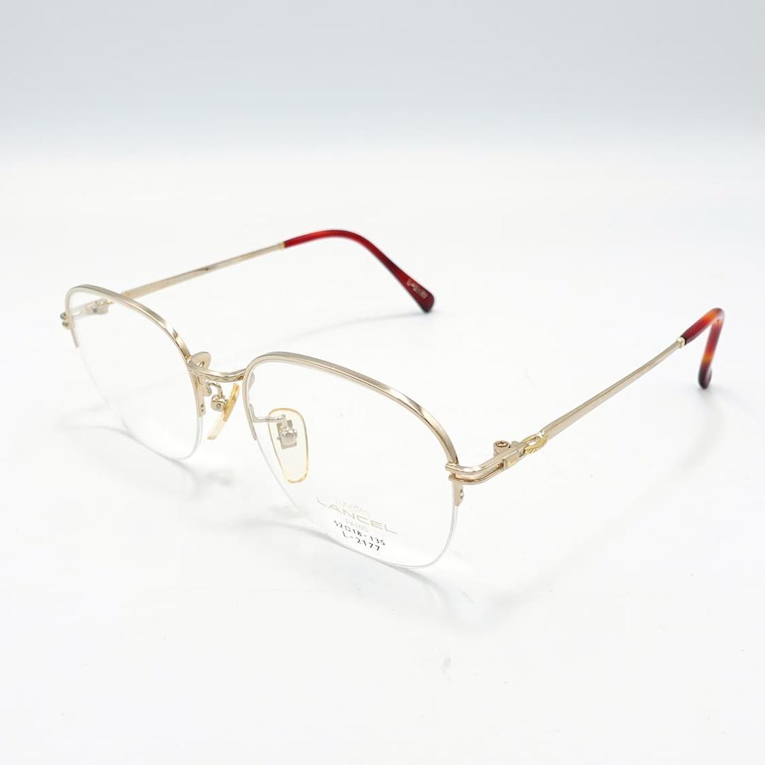 LANCEL 란셀 빈티지 긱시크 메탈 금테 반무테 안경 | 후루츠패밀리