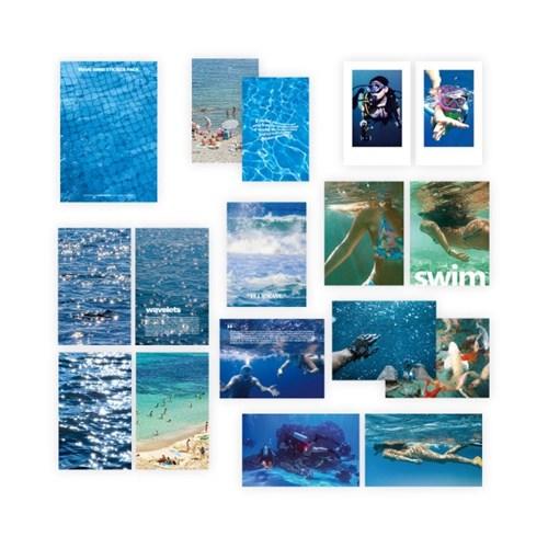 wave swim sticker pack