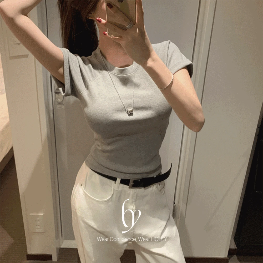 (2size)[바이오워싱🌿/H-BASE] 치프 바이오워싱 롤업 래글런 반팔티 - 5color