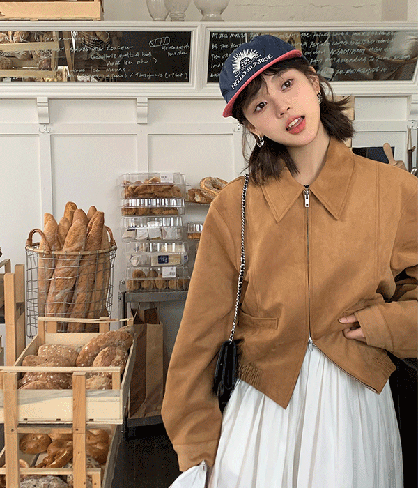 반하니 메렌❤️웨스턴 무드 스웨이드 자켓