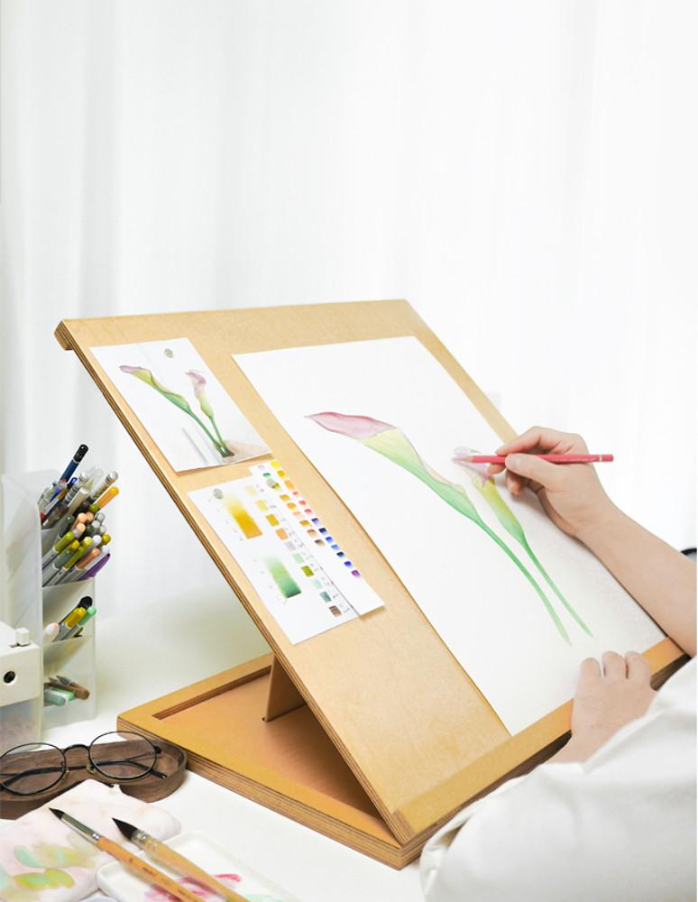 테이블이젤 자작나무 원목이젤