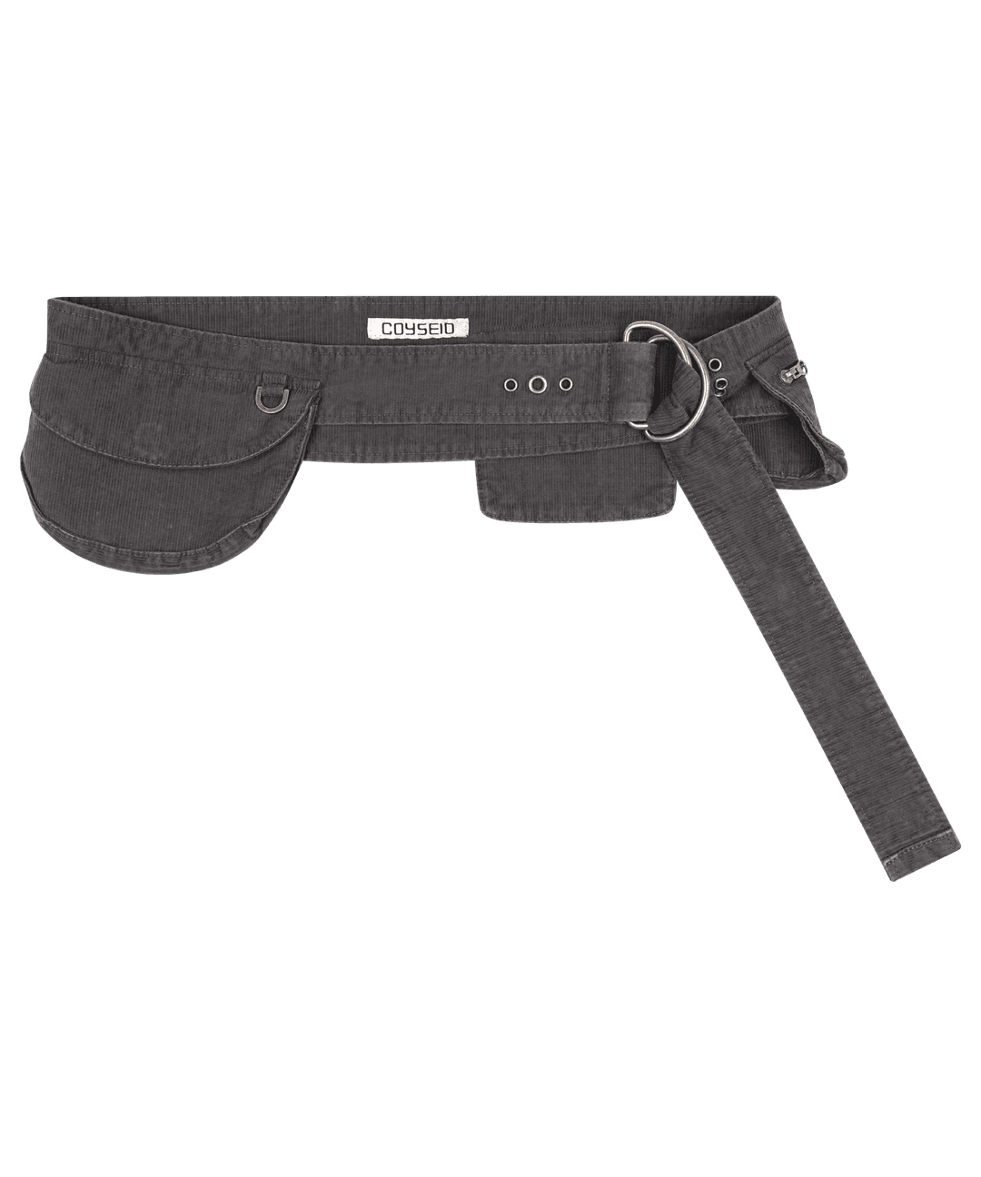 WASHED COTTON BELT BAG BROWN