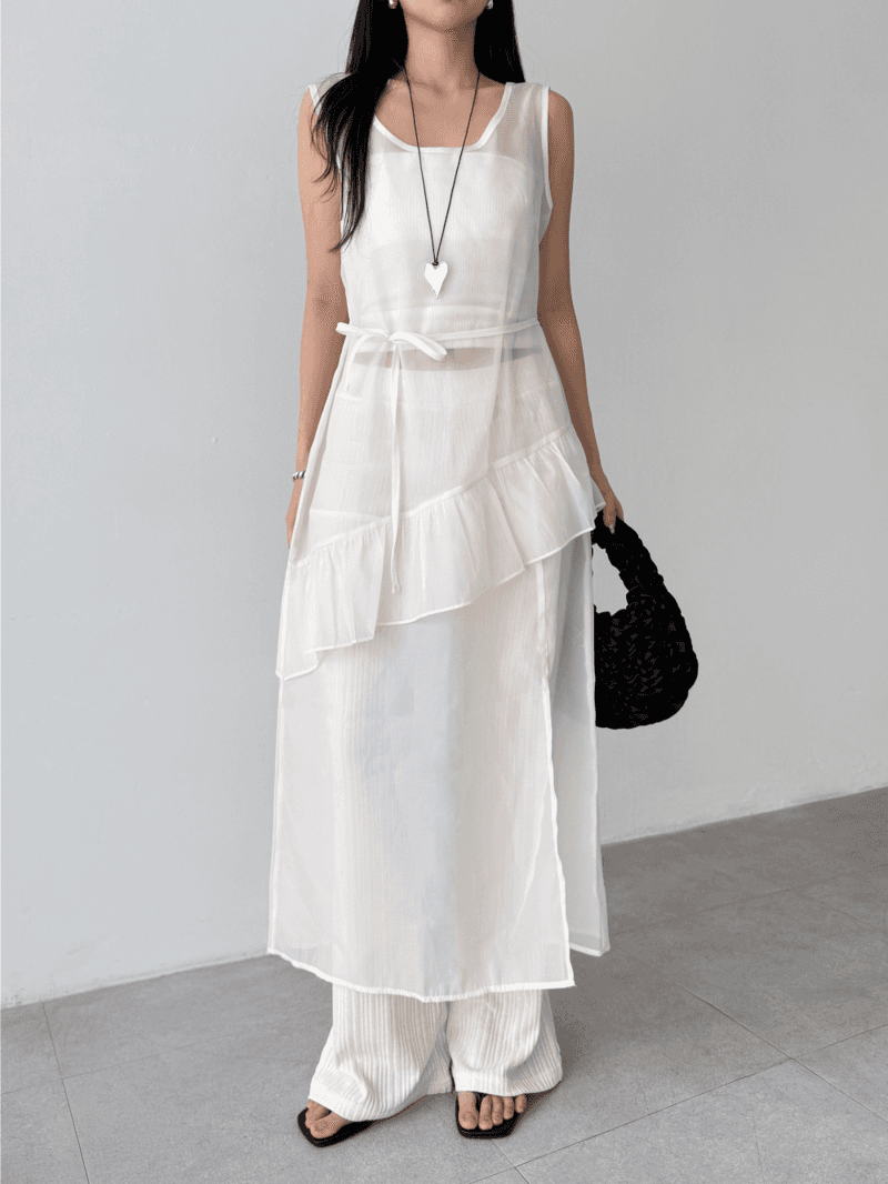 lilac layered dress (3color)