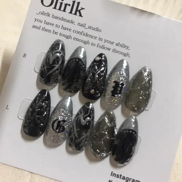 유니크 프렌치 네일팁