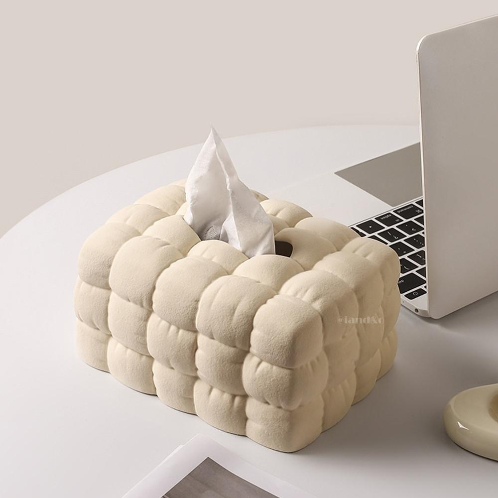 패딩 세라믹 티슈케이스 귀여운 각티슈 보관함 집들이선물