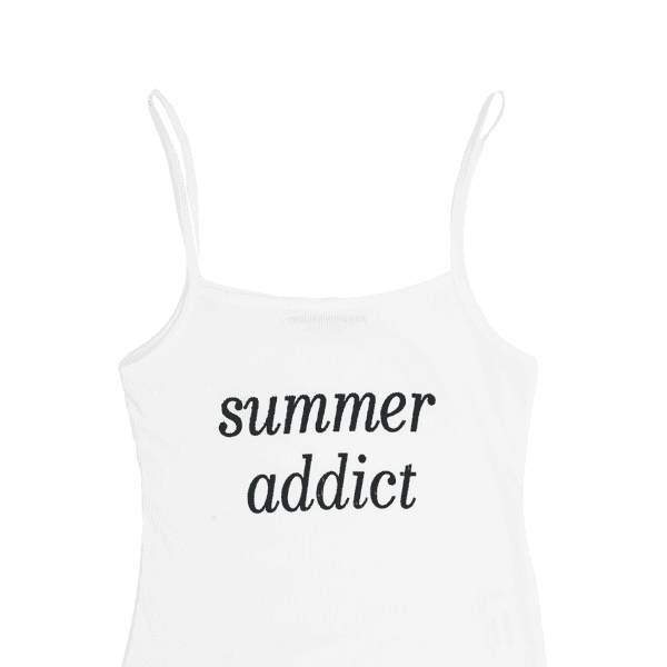 SUMMER ADDICT SLEEVELESS (WHITE)
