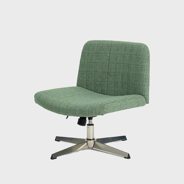 Scottish Tartan Check Pattern Lean Back Chair Green (DBWCR01)