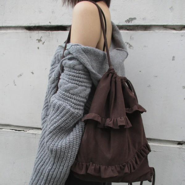 frill string bag