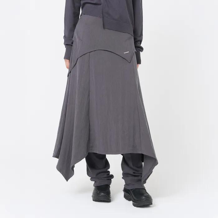 Flutter folding Skirt CHARCOAL
